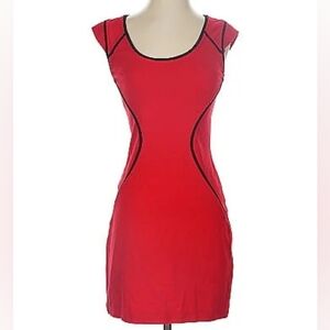 ❤👗〰️Express〰️ Bodycon Zipper Dress With Accent Piping 10